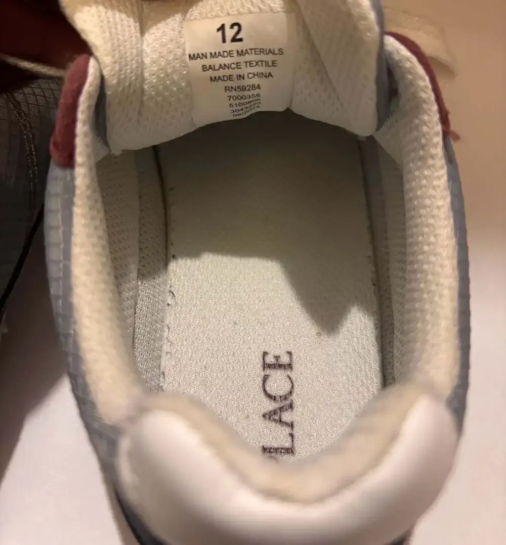 The Children's Place Sneakers Size 12 Blue Gray Maroon Low Top